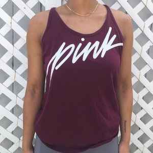 Pink Tank top, more burgundy than purple